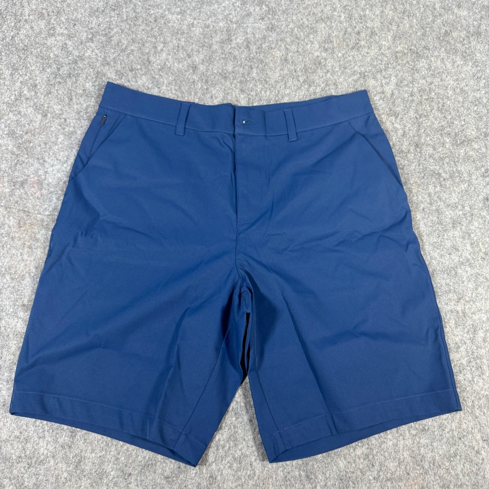 32 Degrees Cool Men Navy Blue Stretch Performance Shorts Size 34 NWT